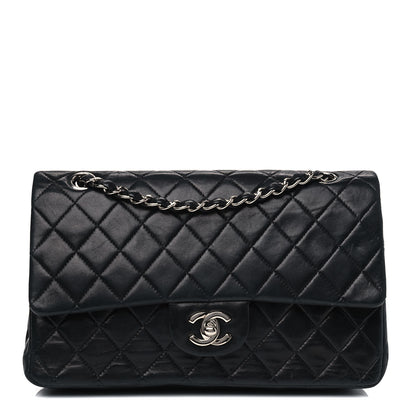 Chanel Lambskin Quilted Medium Double Flap Black 1 of 11