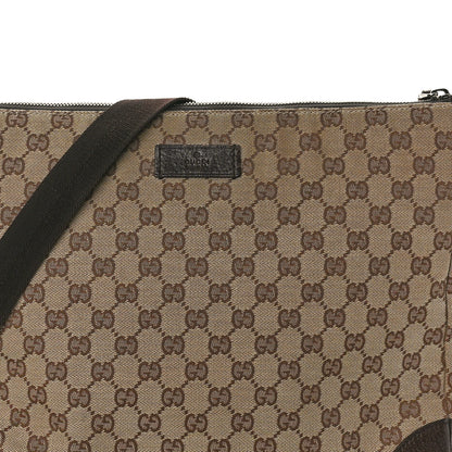 Gucci Monogram Flat Messenger Bag Ebony 8 of 14