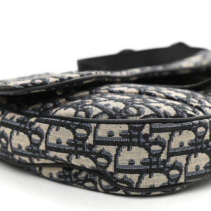 Christian Dior Oblique Mens Saddle Bag Blue 7 of 7