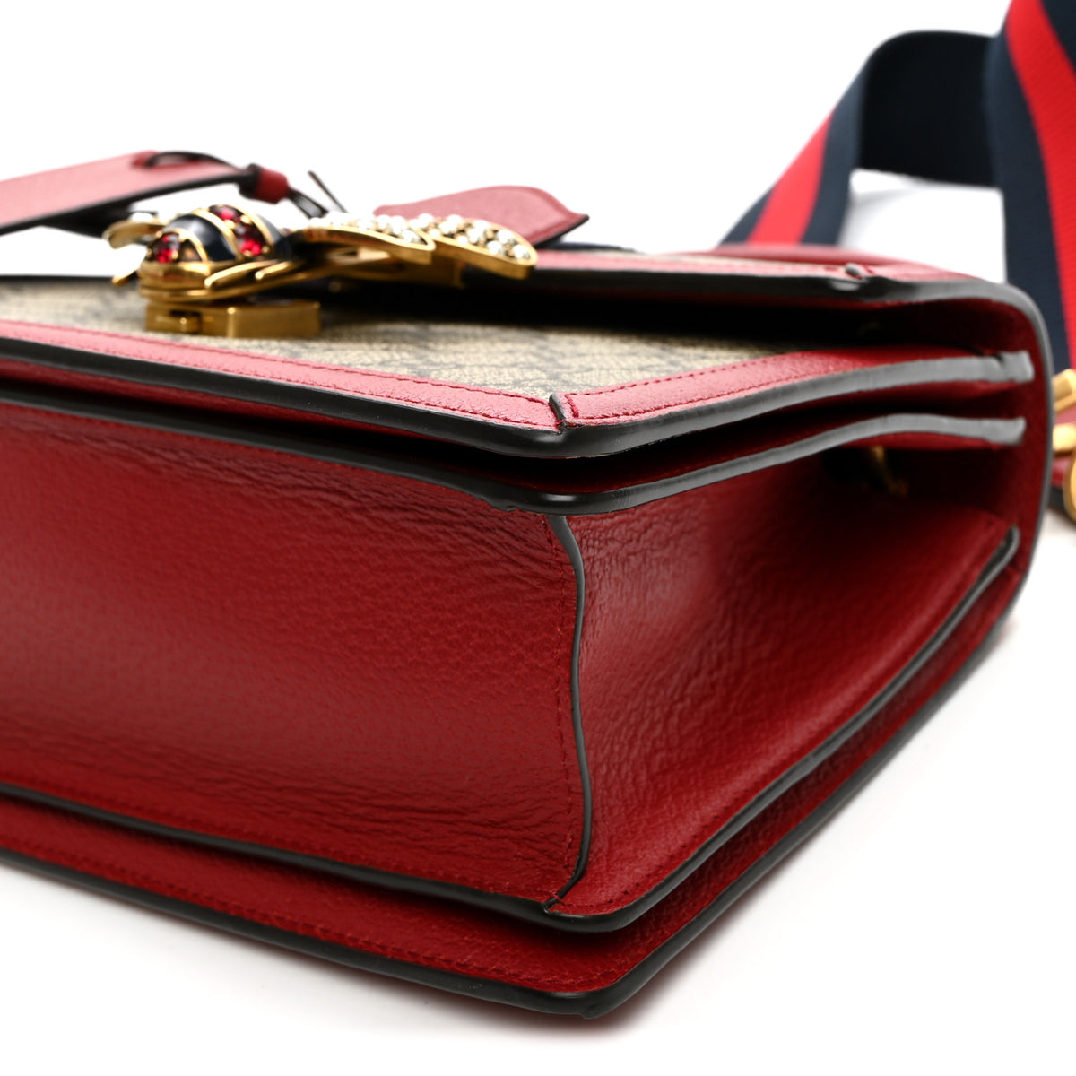 Gucci GG Supreme Monogram Small Queen Margaret Top Handle Bag Red 10 of 10