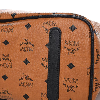 MCM Visetos Medium Project Reversible Shopper Tote Cognac 22 of 22