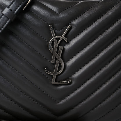 Saint Laurent Calfskin Matelasse Monogram Lou Camera Bag Black 9 of 9