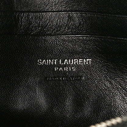 Saint Laurent Grain De Poudre Matelasse Monogram Mini Lou Camera Bag Black 5 of 12