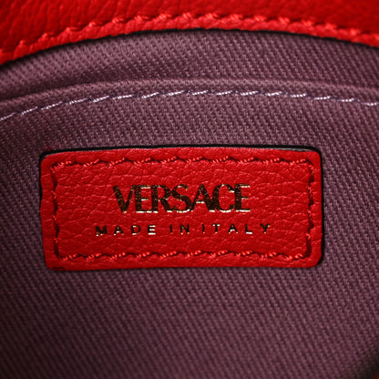 Versace Calfskin La Medusa Small Hobo Crossbody Red 6 of 8