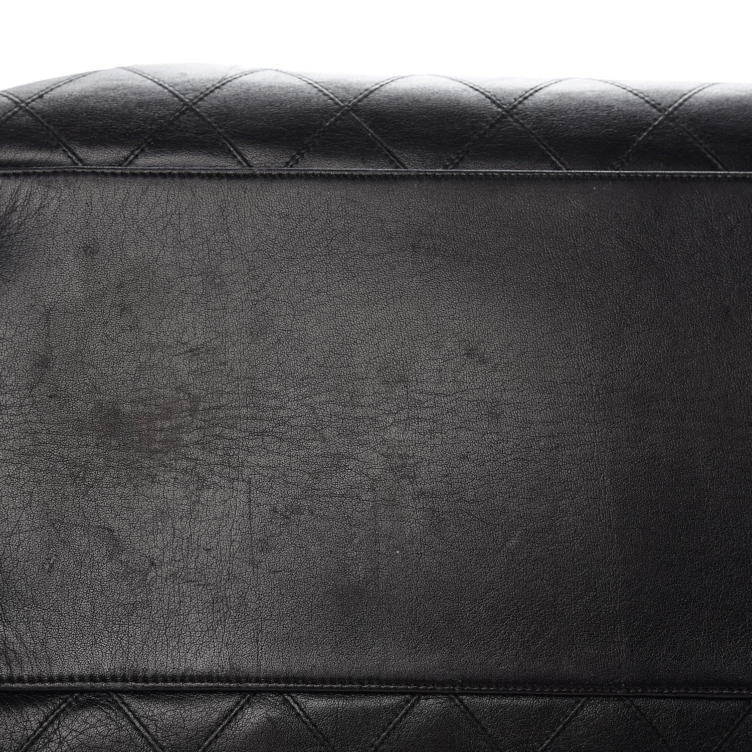 Chanel Calfskin Stitched XL Weekender Black 13 of 24