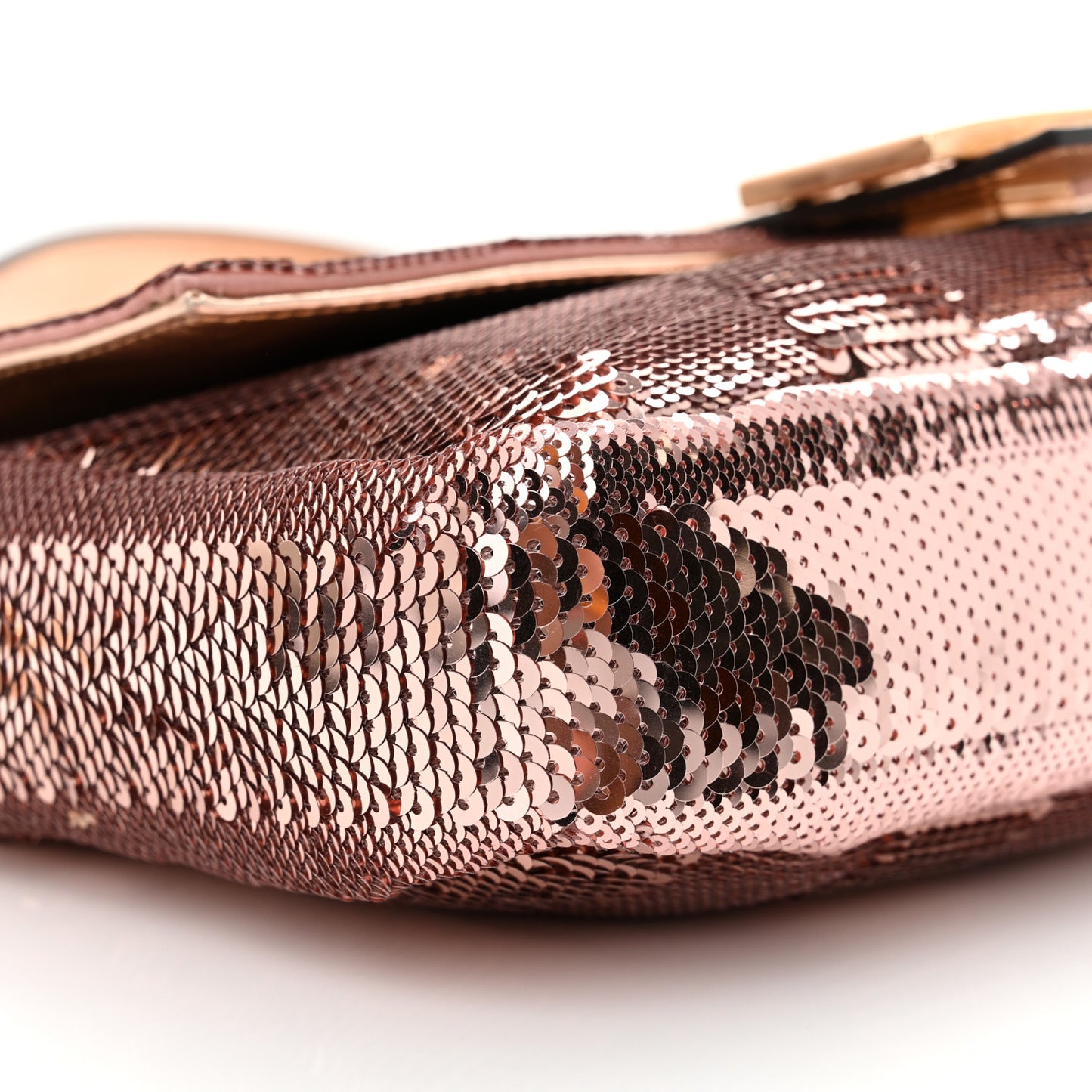 Sequin Metallic Nappa Pequin Baguette Rame