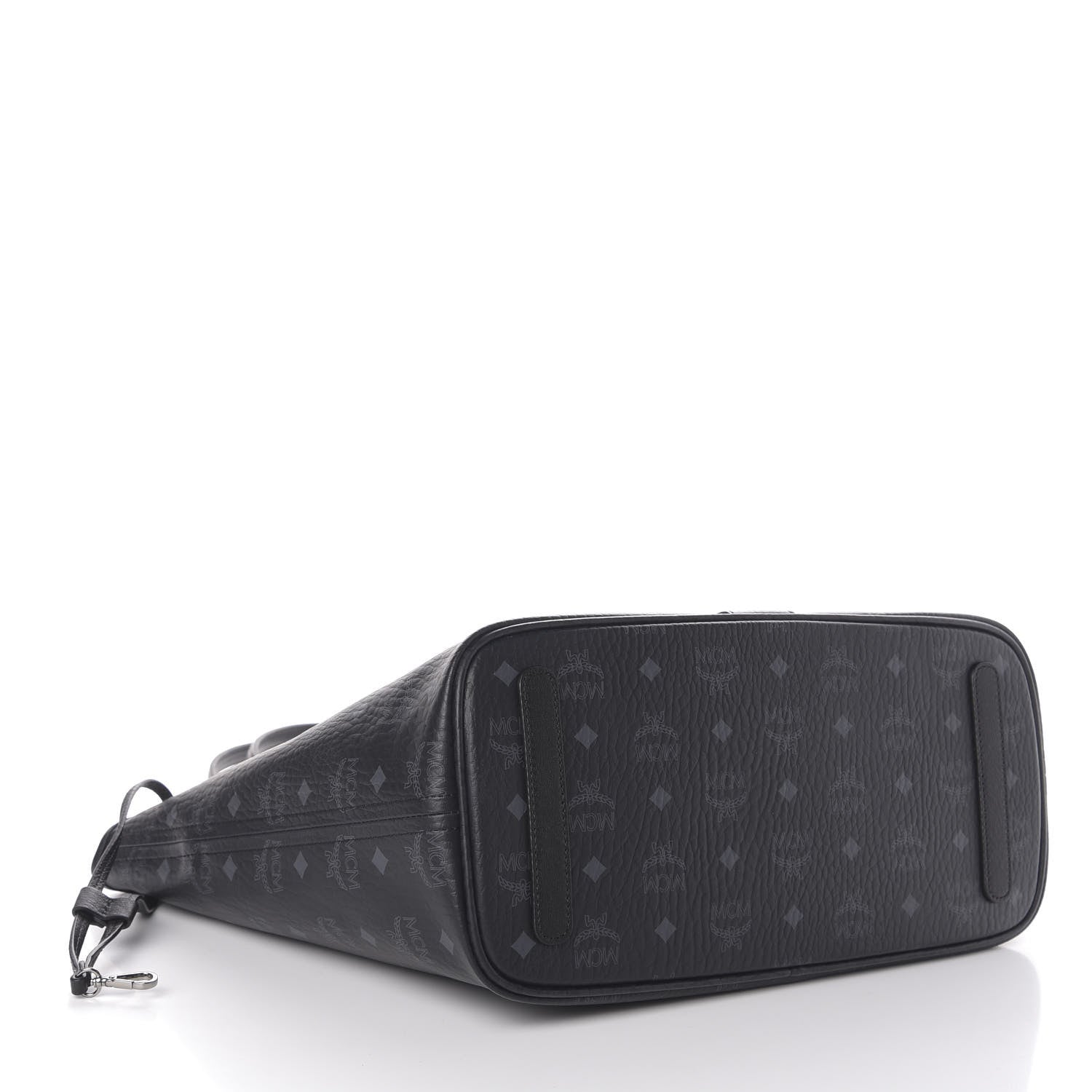 MCM Visetos Medium Liz Reversible Shopper Tote Black 7 of 15
