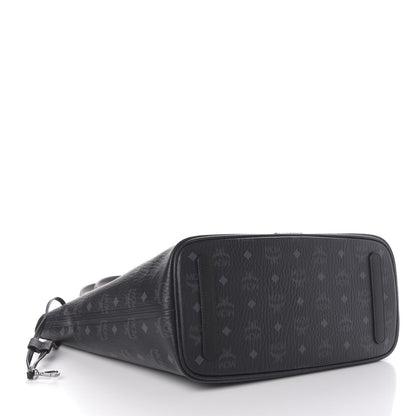 MCM Visetos Medium Liz Reversible Shopper Tote Black 7 of 15