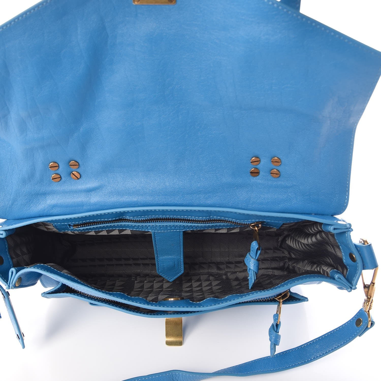 Proenza Schouler Lambskin Medium PS1 Satchel Rip Tide 5 of 8
