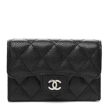 Chanel Caviar Quilted Flap Card Holder Black 1 of 9