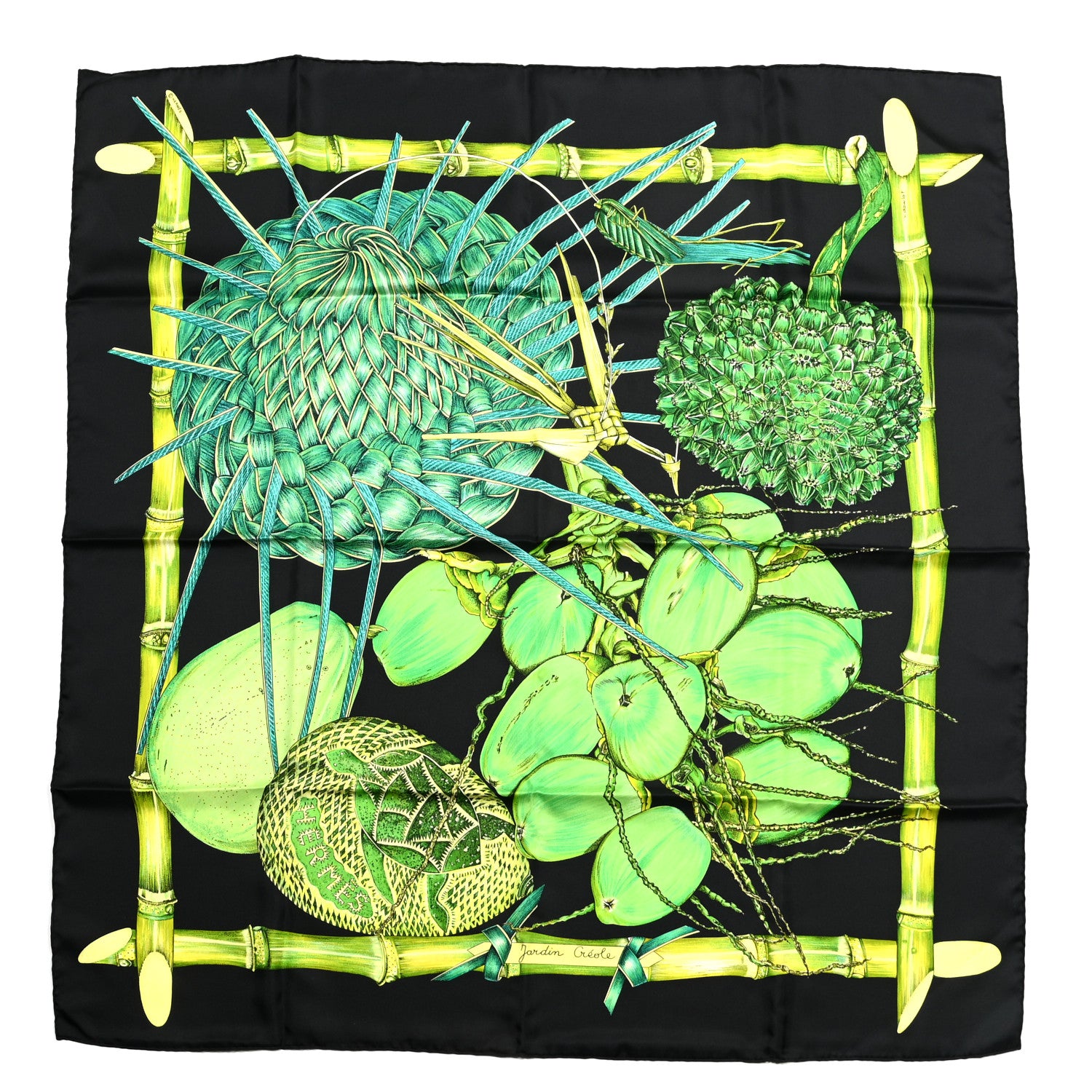 Hermes Silk Jardin Creole Scarf 90 1 of 6