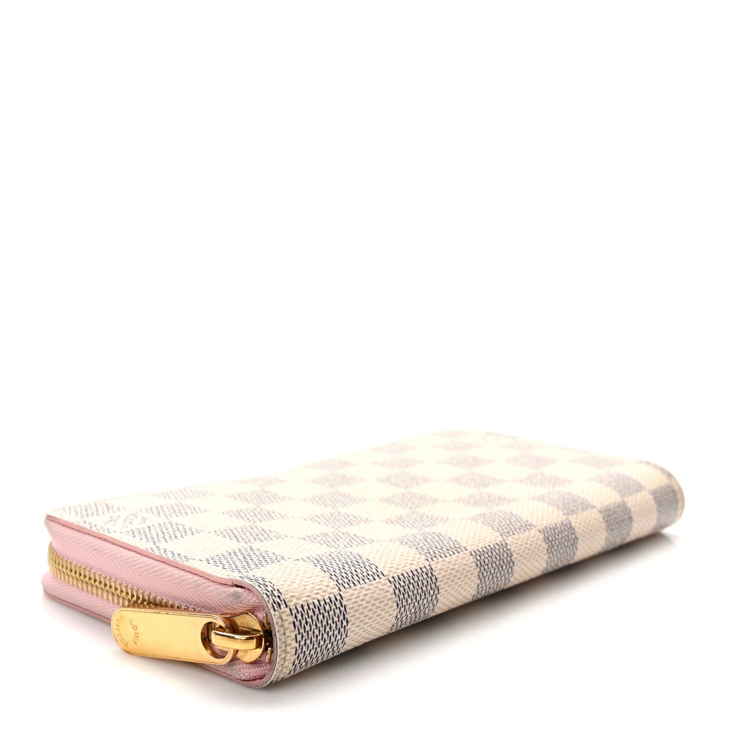 Damier Azur Zippy Wallet Rose Ballerine