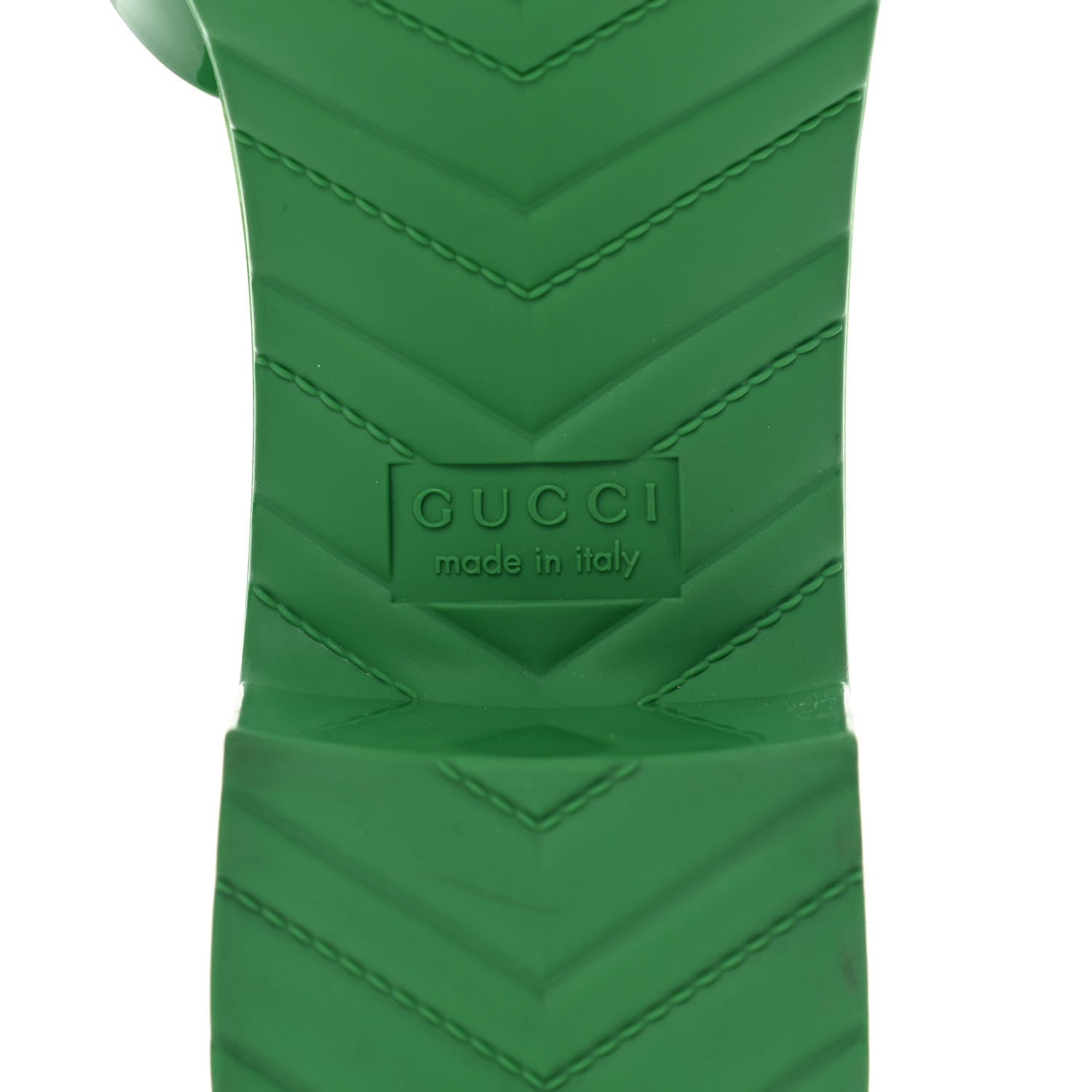 Gucci Rubber Gucci Logo Womens Platform 20/60mm Slide Sandals 39 New Shamarock 6 of 8