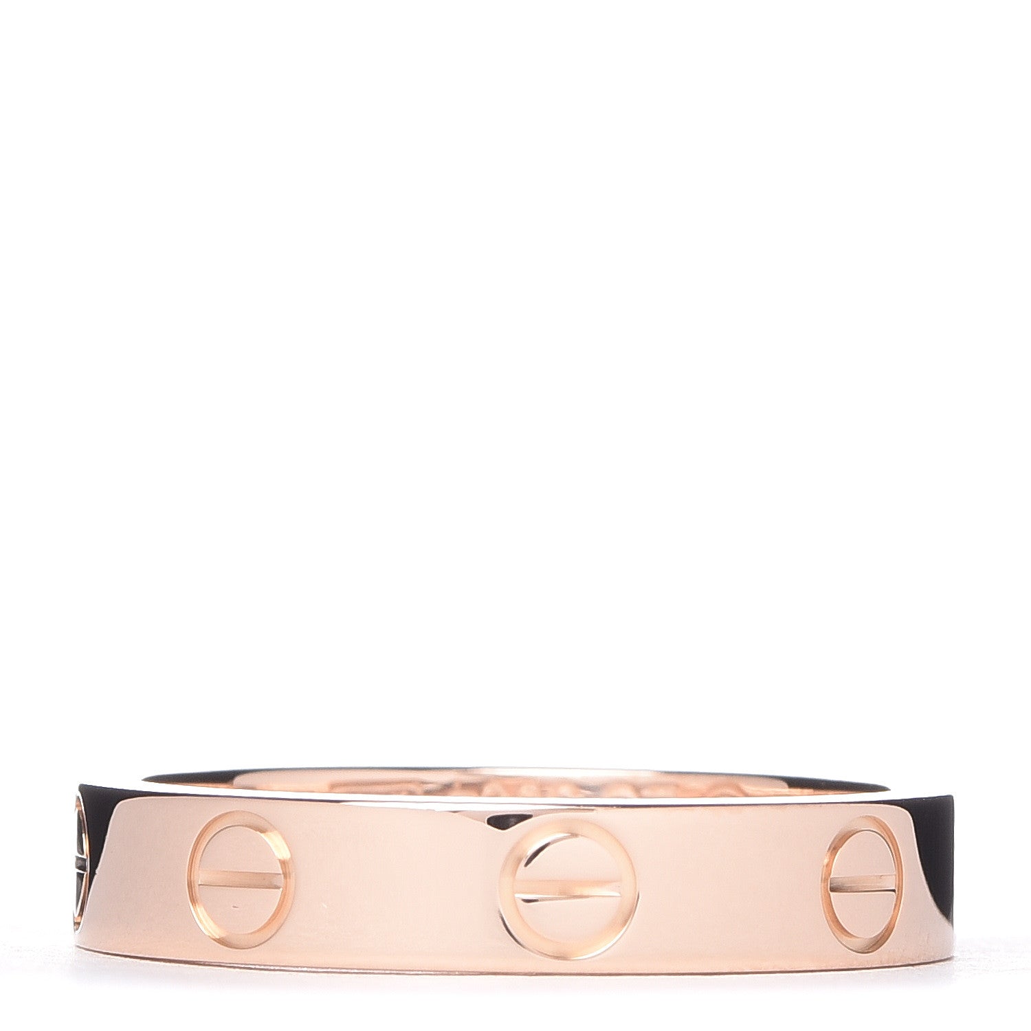 Cartier 18K Pink Gold 3.5mm LOVE Wedding Band Ring 51 5.75 3 of 5