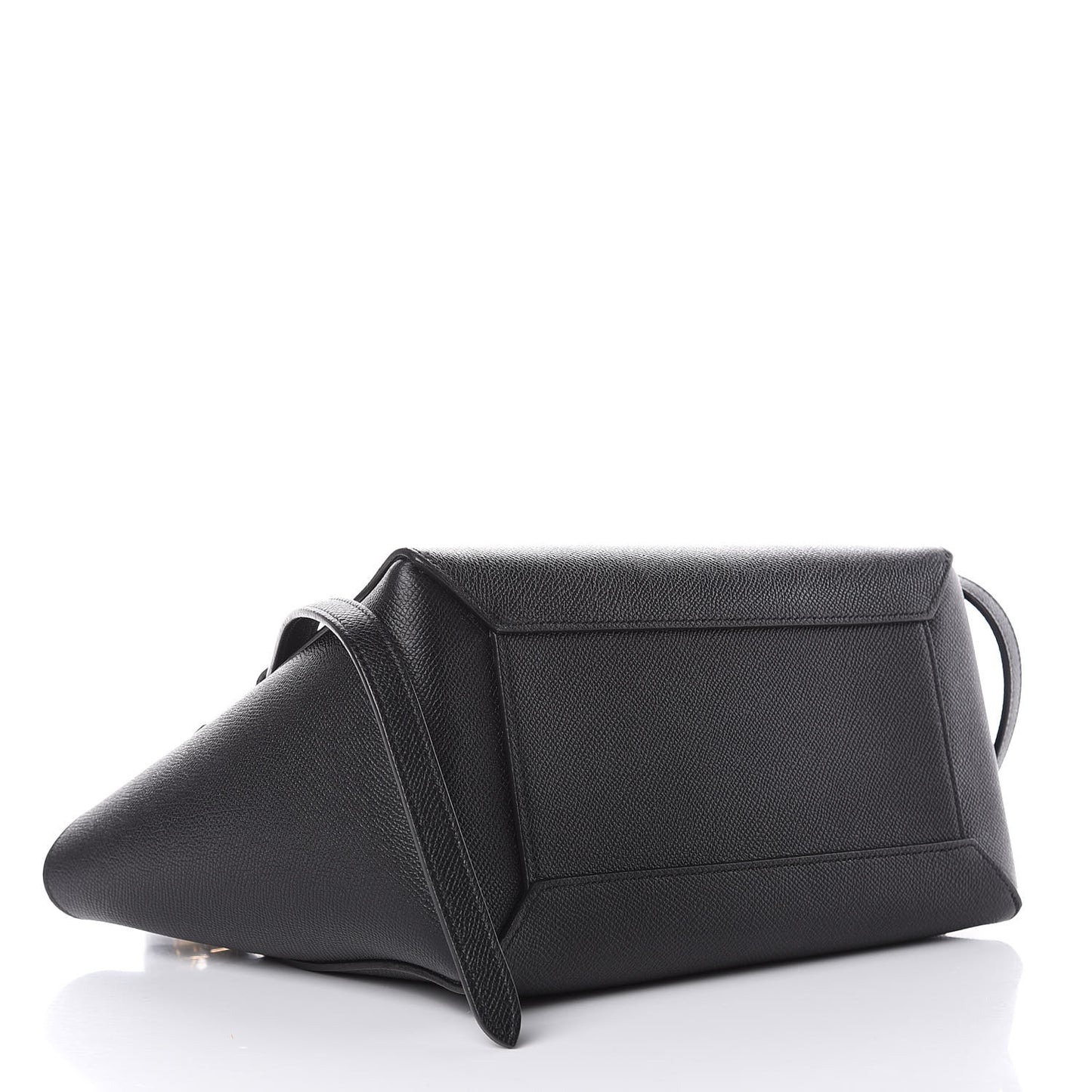 Grained Calfskin Micro Belt Bag Black