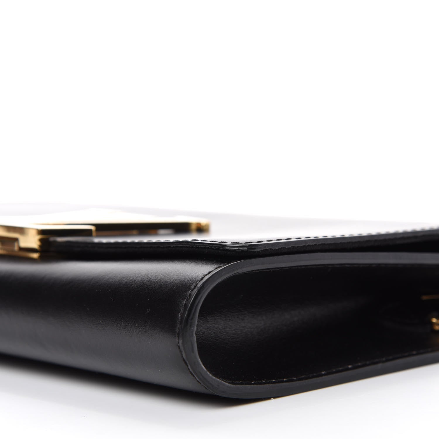 Louis Vuitton Calfskin Chain Louise MM Black 7 of 10