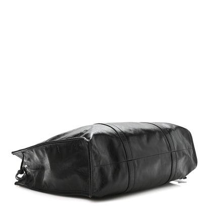 Prada Soft Lux Large Shopping Tote Black 4 of 11