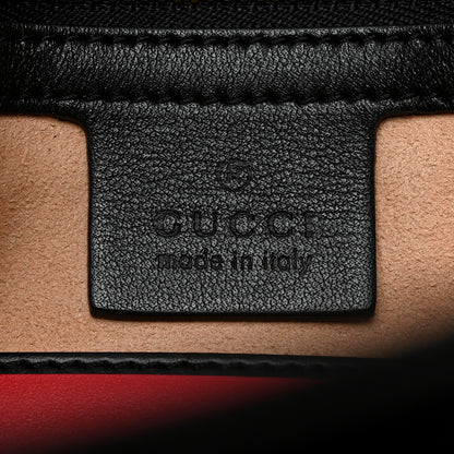 Gucci Calfskin Matelasse Studded Small Pearly GG Marmont Shoulder Bag Black 6 of 11