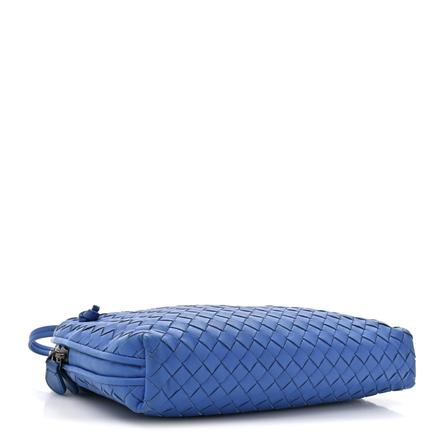 Bottega Veneta Nappa Intrecciato Double Compartment Crossbody Bag Atlantic Blue 4 of 10