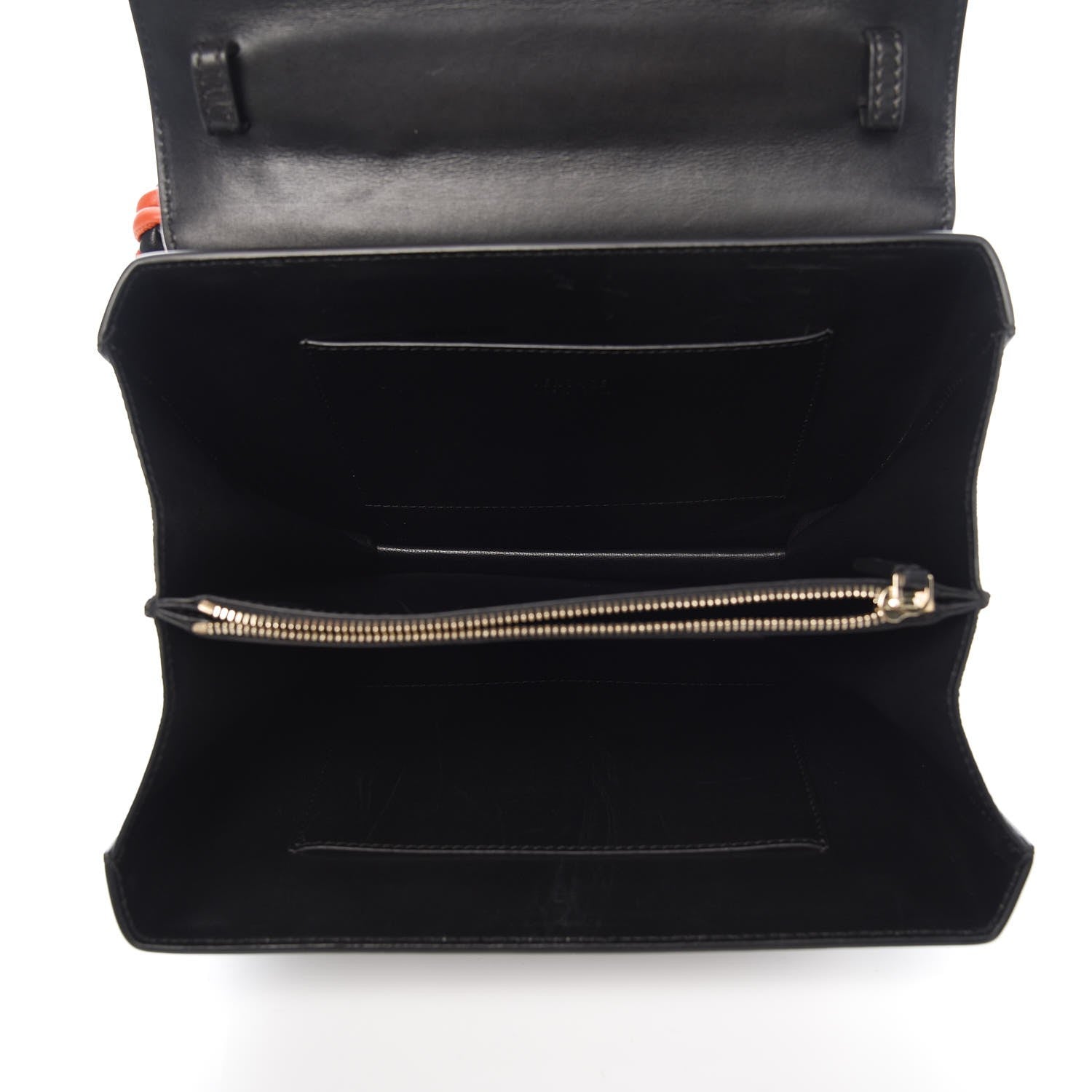 Versace Calfskin Flower Embroidered Medium DV One Satchel Black 5 of 9