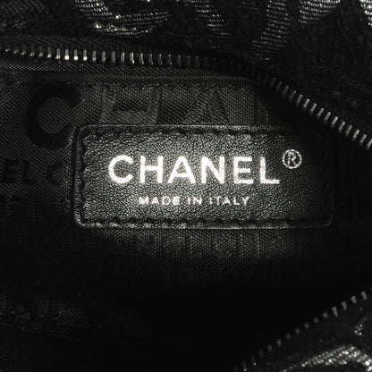 Chanel Silver CC Chain Pochette Black 6 of 8