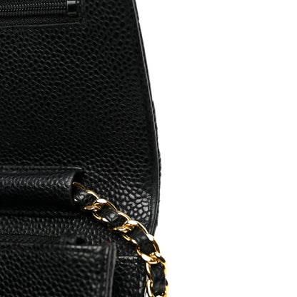 Chanel Caviar Quilted Wallet on Chain WOC Black 11 of 11
