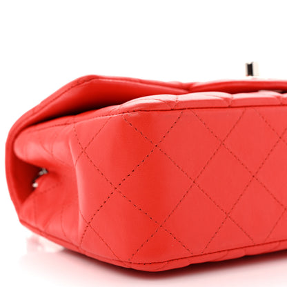 Chanel Lambskin Quilted Mini Rectangular Flap Coral 9 of 10