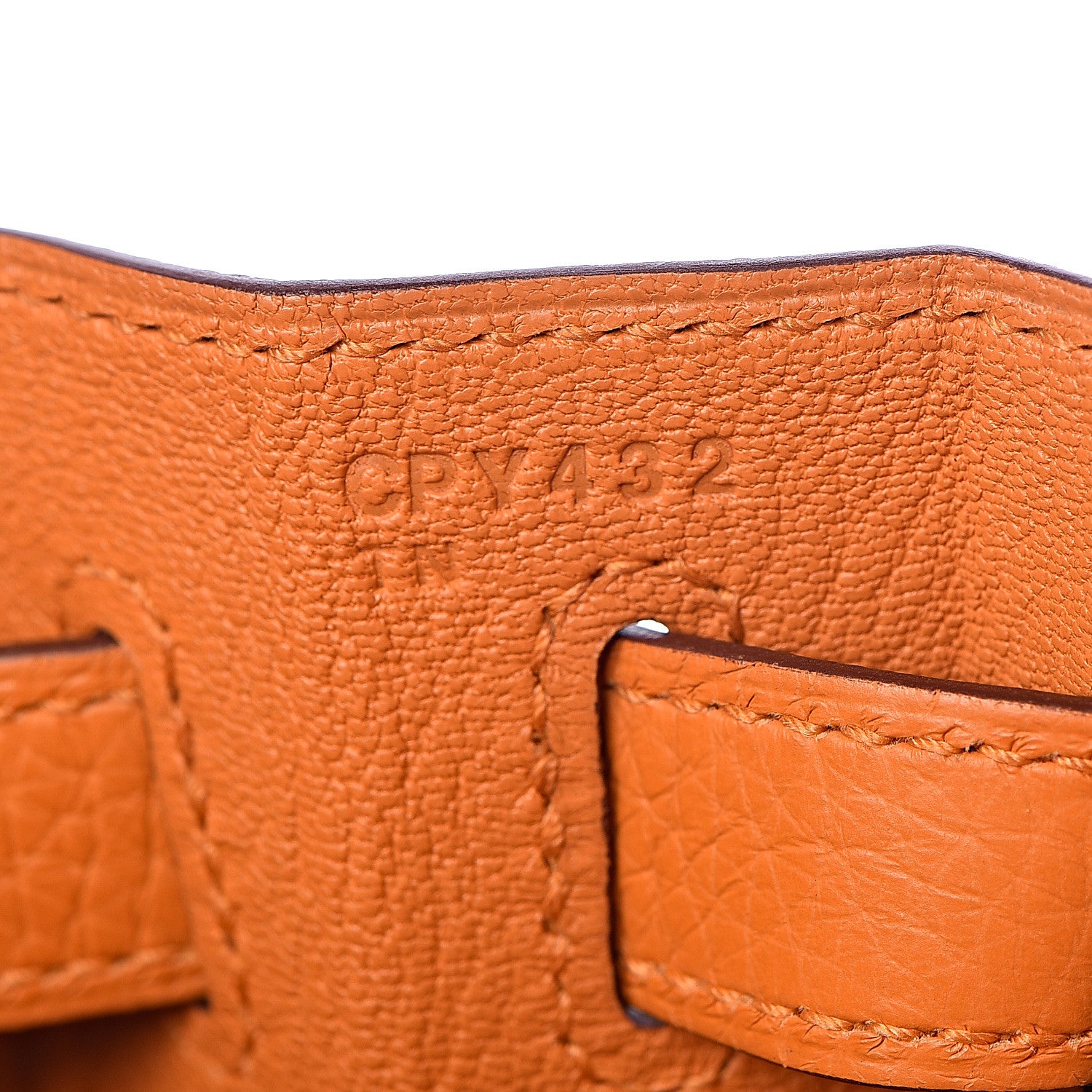 Hermes Taurillon Clemence Kelly Retourne 28 Abricot 7 of 38