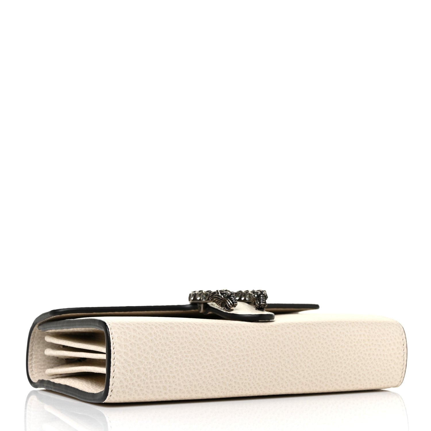 Gucci Dollar Calfskin Mini Dionysus Chain Wallet Mystic White 4 of 9