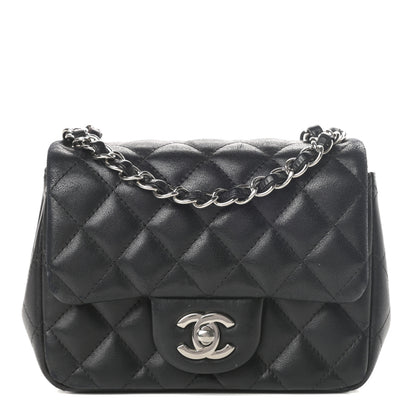 Chanel Lambskin Quilted Mini Square Flap Black 1 of 17