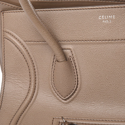 Celine Grained Calfskin Medium Phantom Luggage Taupe 9 of 20
