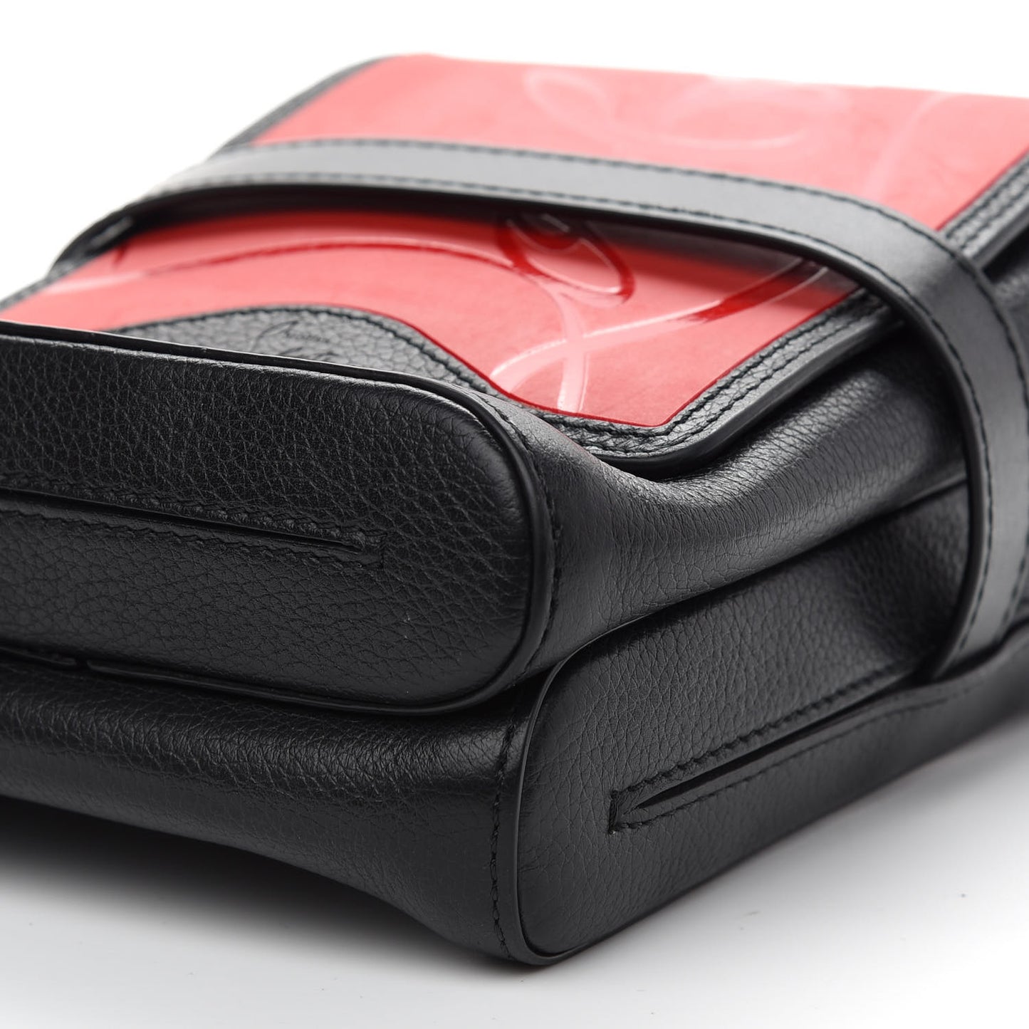Calfskin Rubber Bench Reporter Loubi Black