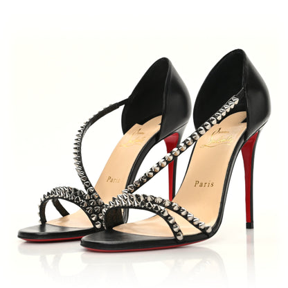 Christian Louboutin Kid So Spike 100 Sandals 39 Black 1 of 7