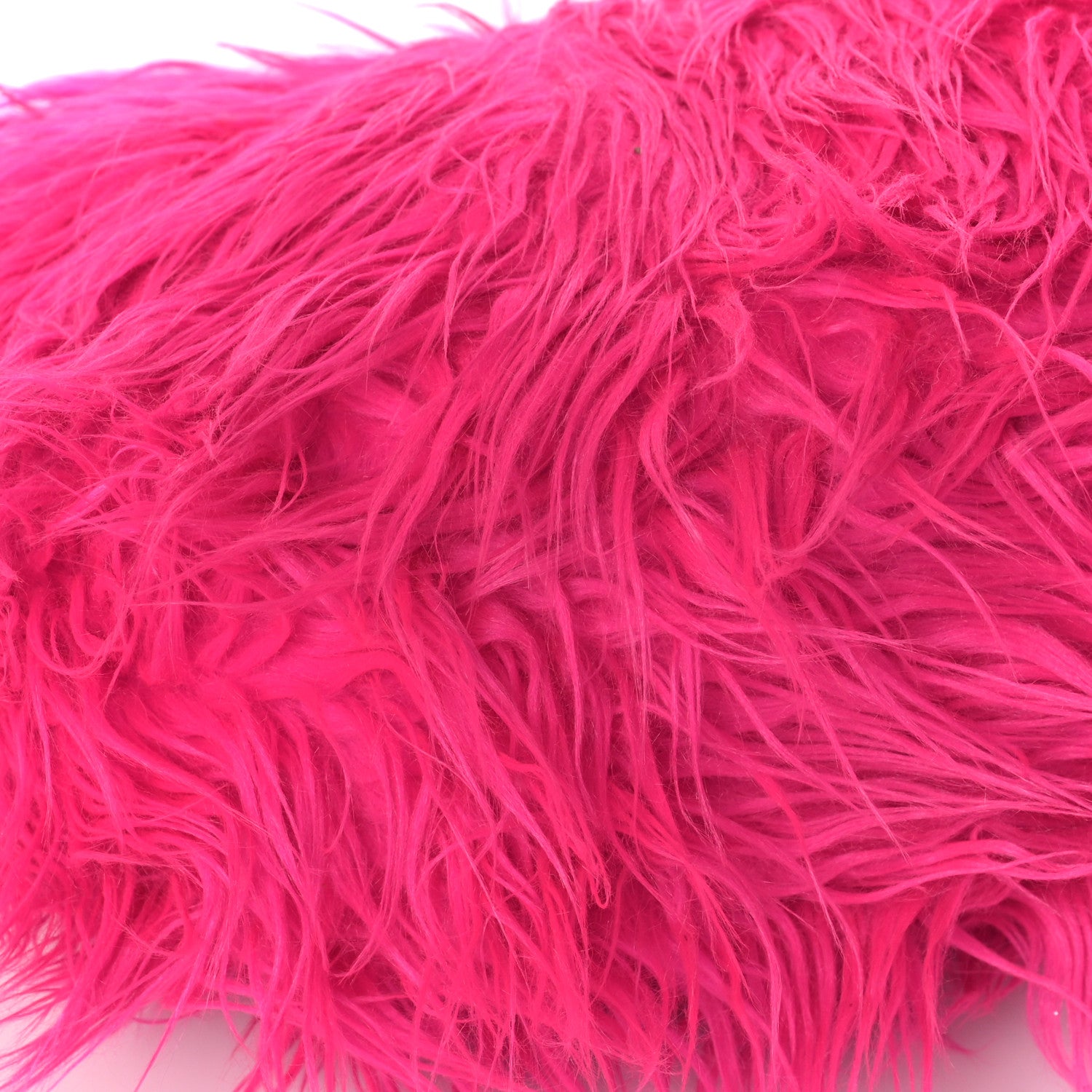 Balenciaga Faux Fur Curve Clutch Acid Fuchsia 7 of 8