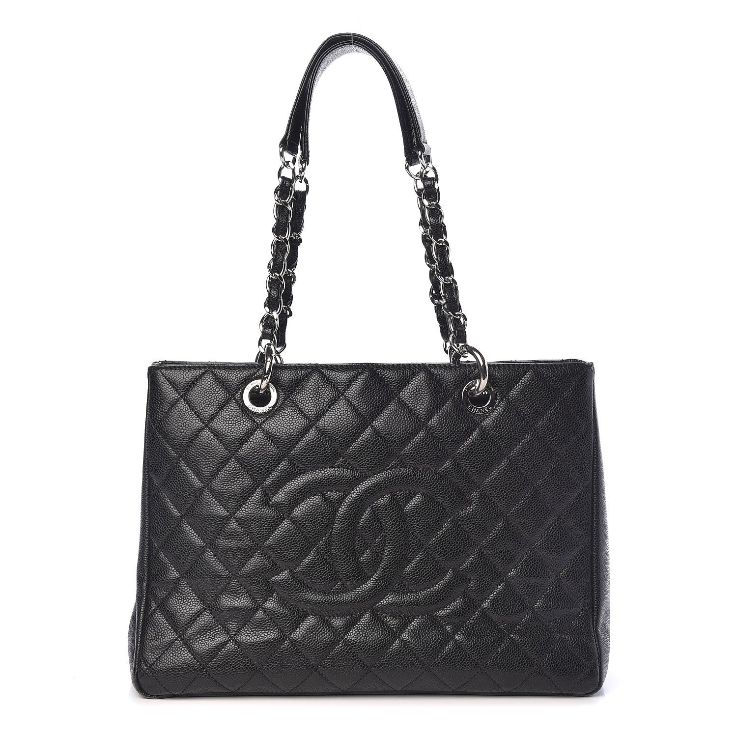 Chanel Caviar Quilted Grand Shopping Tote GST Black 1 of 13