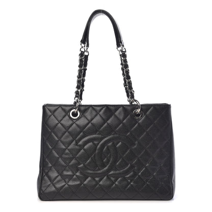 Chanel Caviar Quilted Grand Shopping Tote GST Black 1 of 13