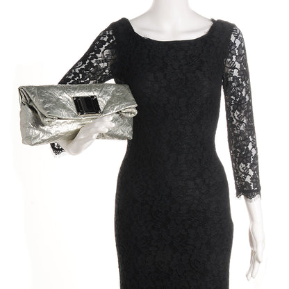 Louis Vuitton Jacquard Quilted Monogram Altair Clutch Argent 2 of 8