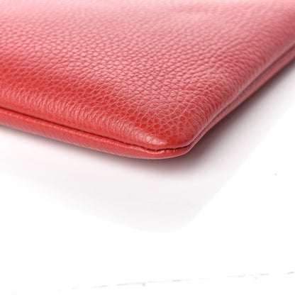 Gucci Calfskin Large Bamboo Clutch Red 9 of 9