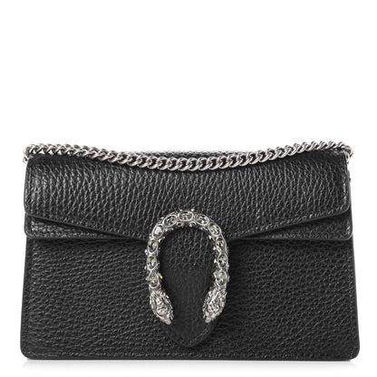 Gucci Calfskin Super Mini Dionysus Shoulder Bag Black 1 of 8