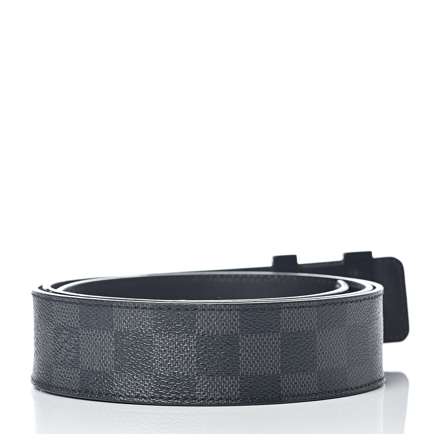 Louis Vuitton Damier Graphite 40mm LV Initiales Belt 110 44 3 of 12