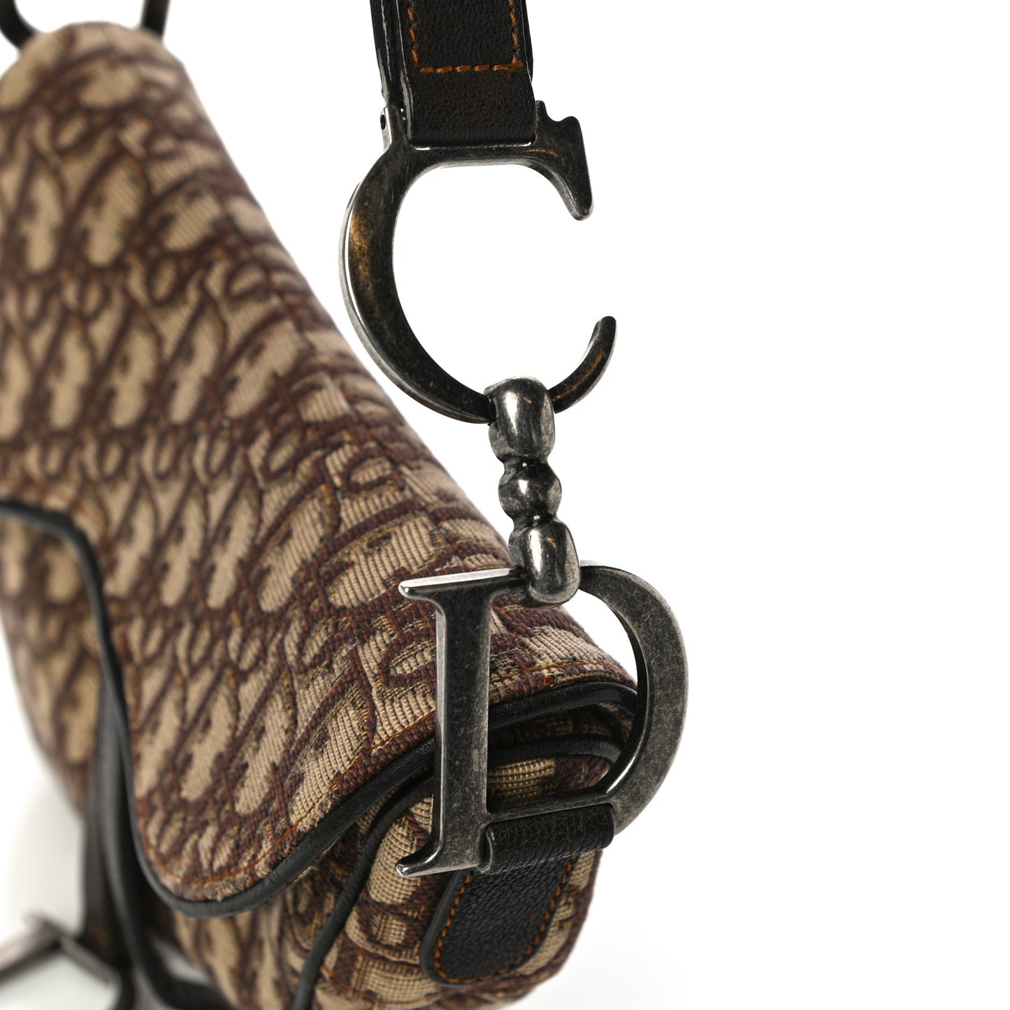 Monogram Saddle Bag Brown