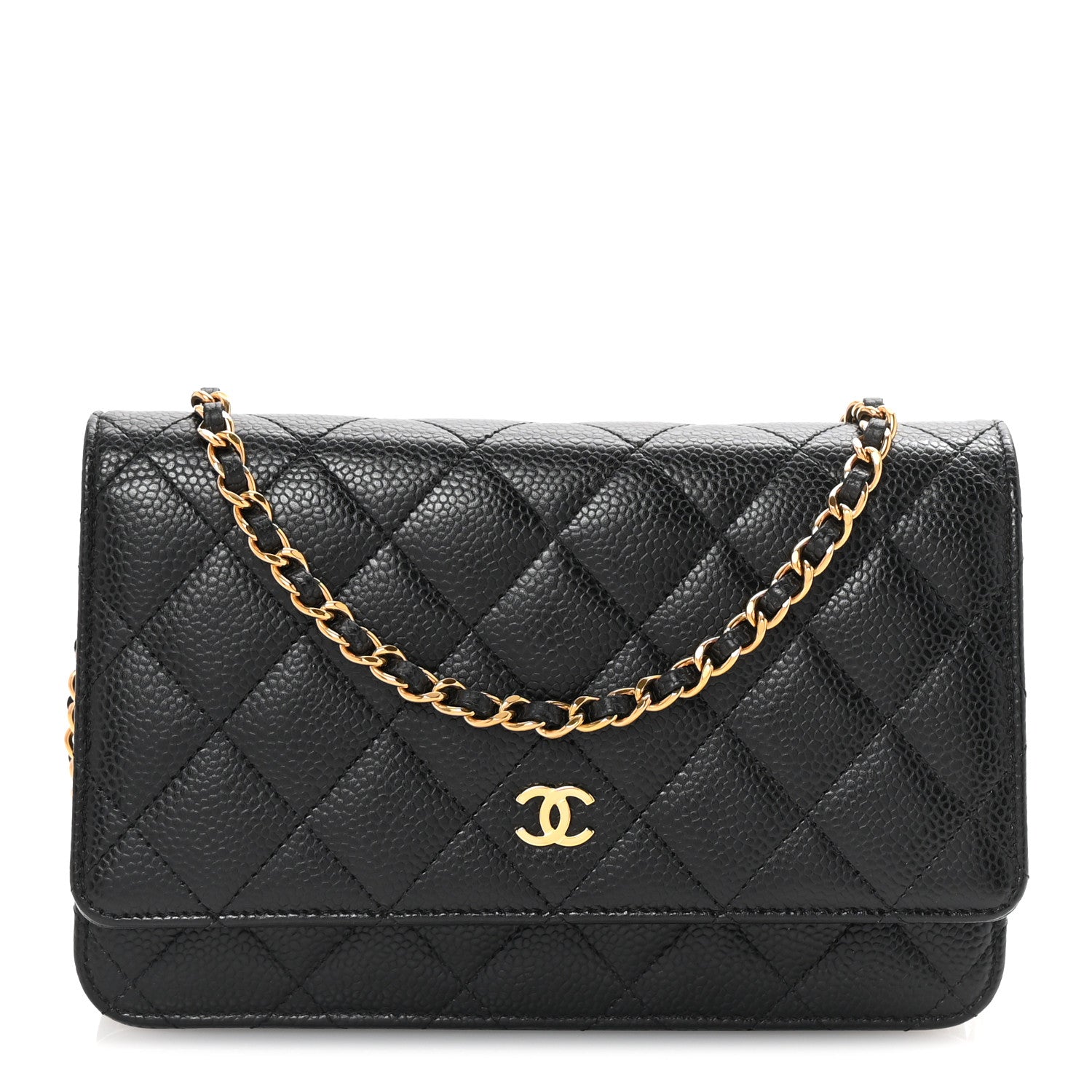 Chanel Caviar Quilted Wallet On Chain WOC Black 1 of 11