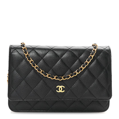 Chanel Caviar Quilted Wallet On Chain WOC Black 1 of 11