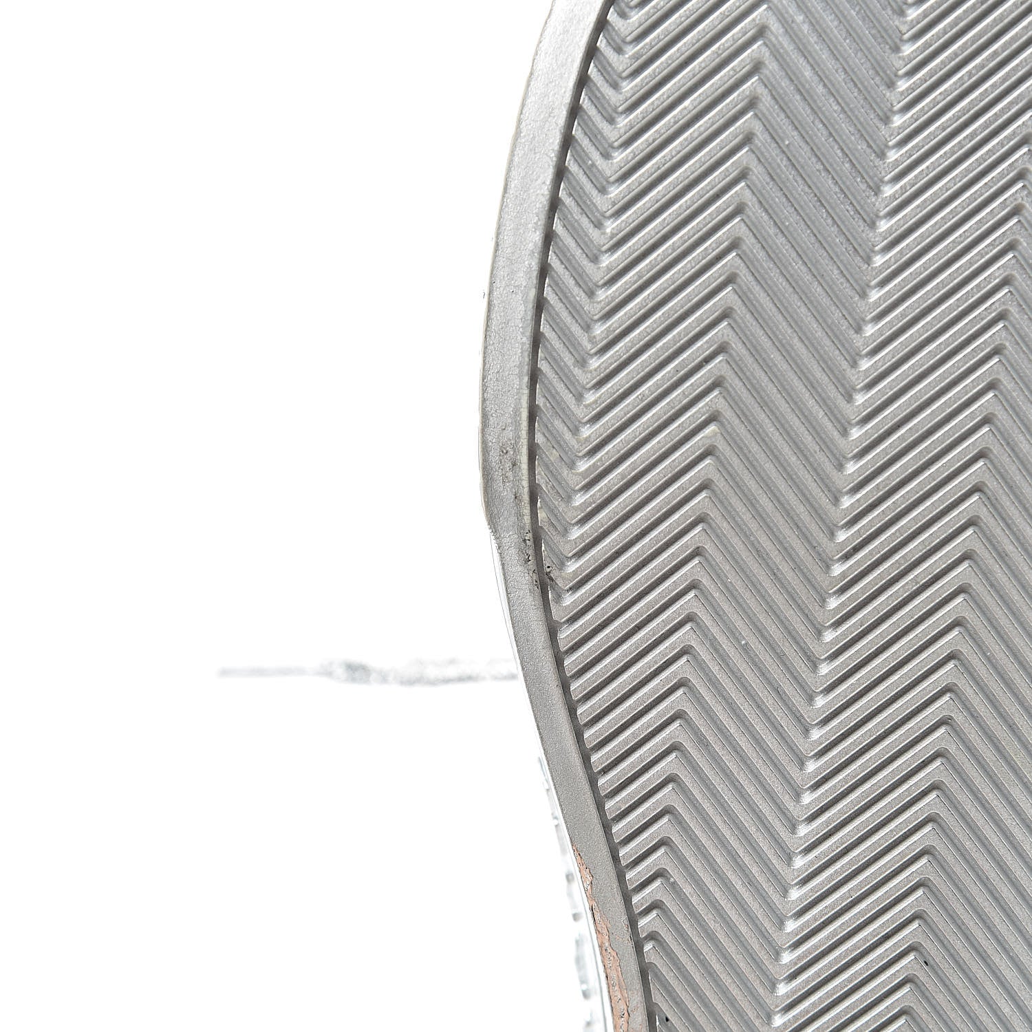 Chanel Laminated Lambskin Sneakers 37.5 Silver 10 of 17