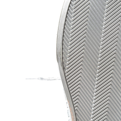 Chanel Laminated Lambskin Sneakers 37.5 Silver 10 of 17
