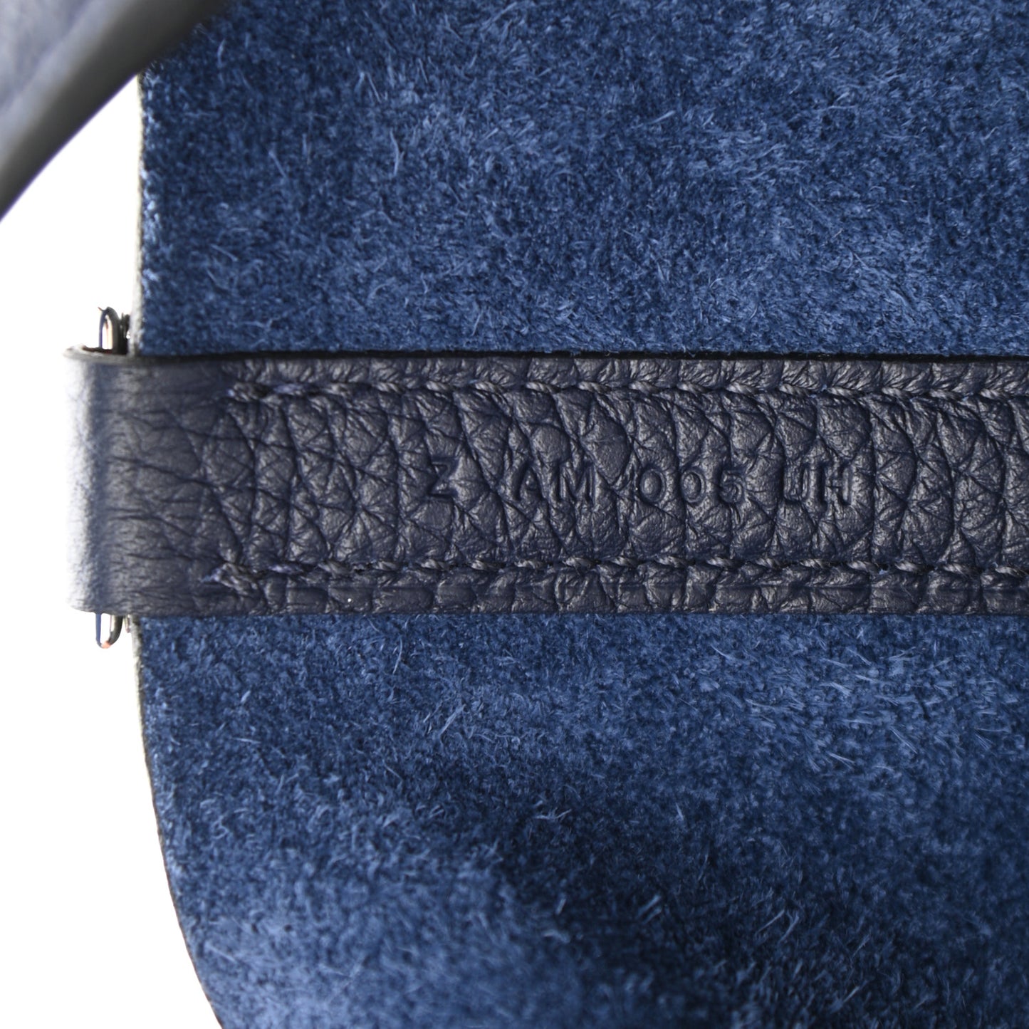 Taurillon Clemence Eclat Picotin Lock 18 PM Bleu Nuit Bleu Zellige