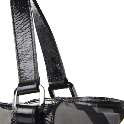 Burberry Nylon Beat Check Small Victoria Tote Black 11 of 12