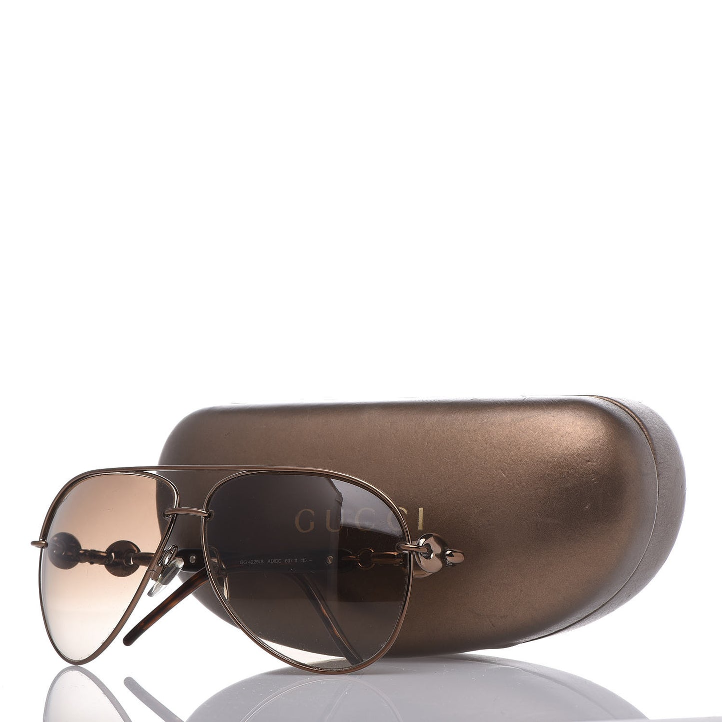 Marina Chain Aviator Sunglasses GG 4225/S Gold Brown