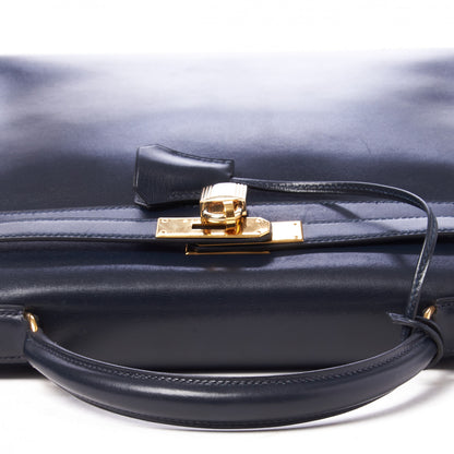 Hermes Box Kelly Retourne 32 Indigo 7 of 31
