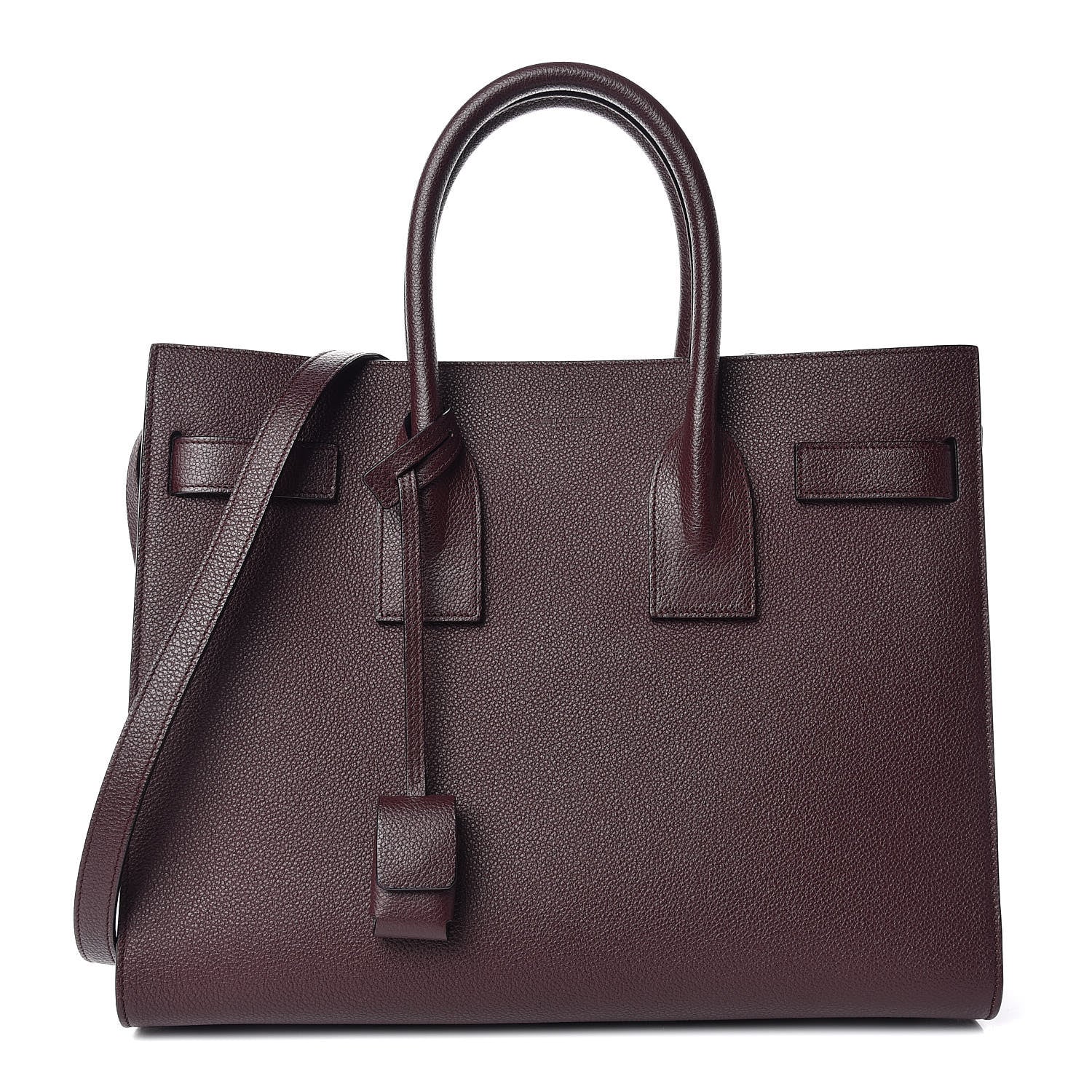 Saint Laurent Grained Calfskin Small Classic Sac De Jour Amaranto 1 of 11
